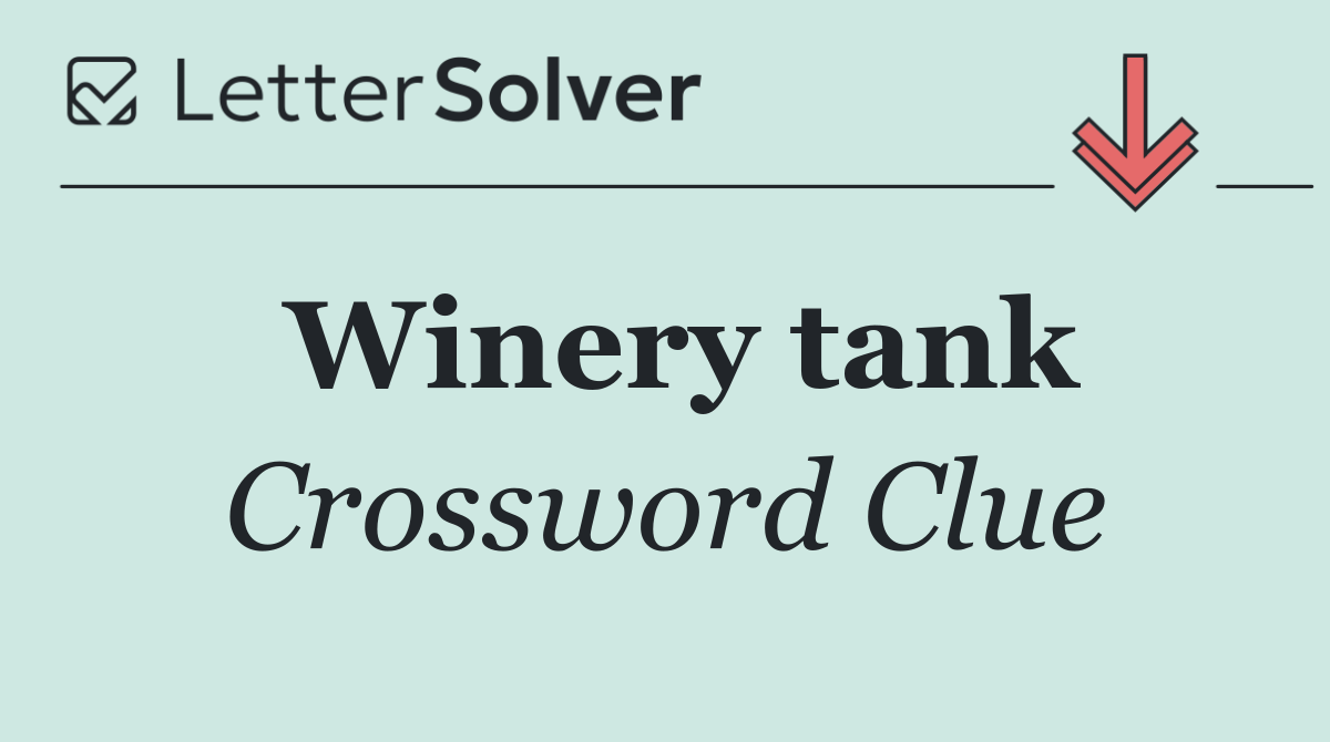 Winery tank