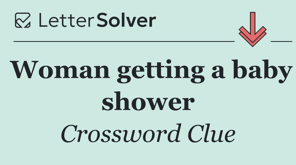 Woman getting a baby shower