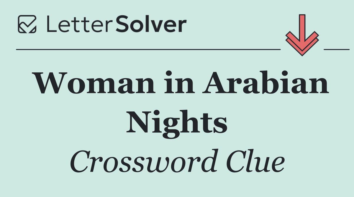 Woman in Arabian Nights