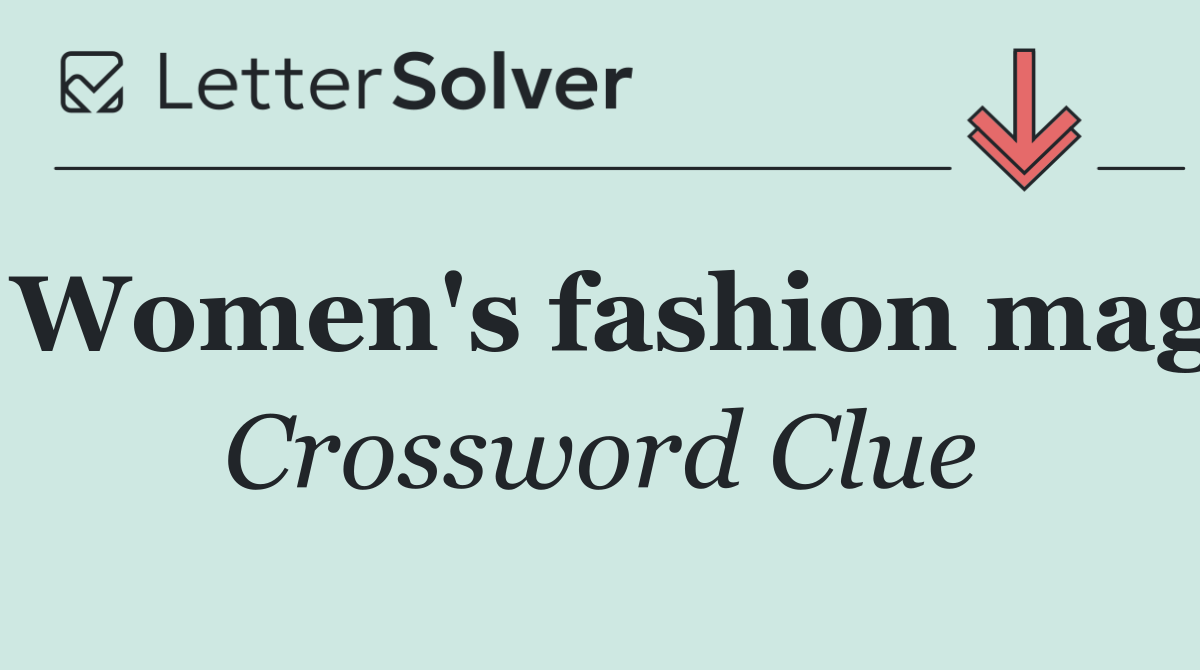 Women's fashion mag