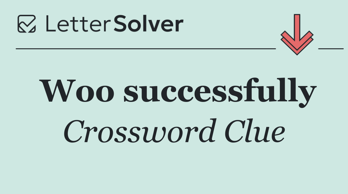 Woo successfully