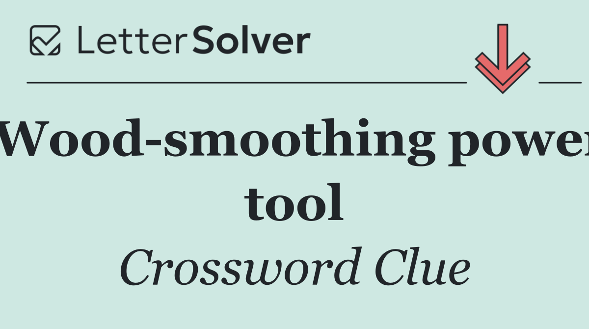 Wood smoothing power tool