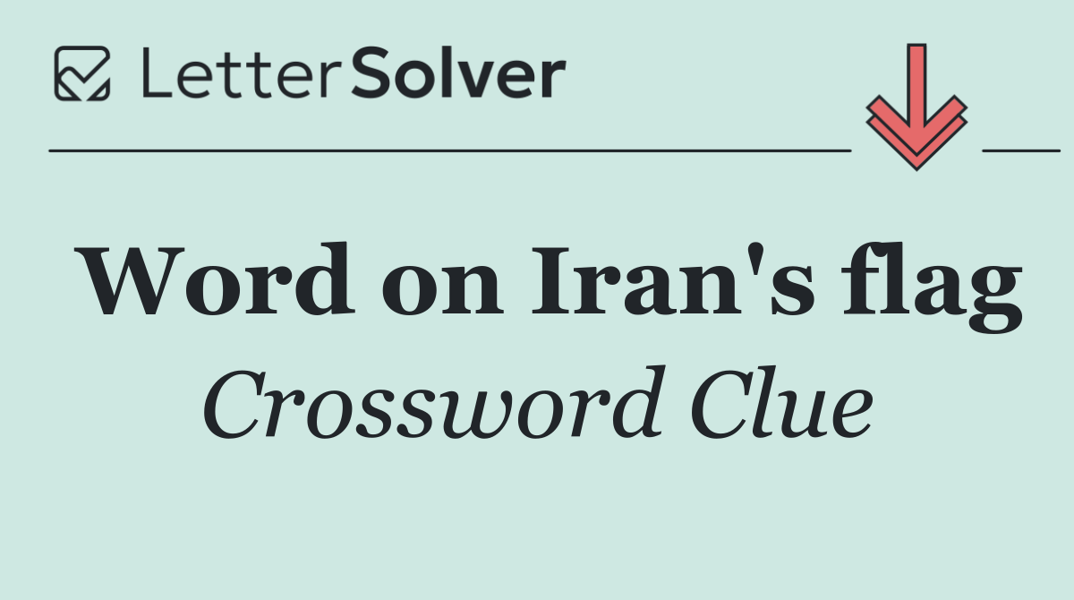 Word on Iran's flag
