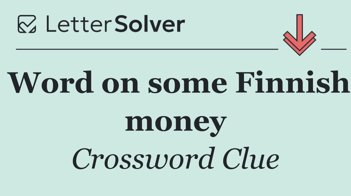 Word on some Finnish money