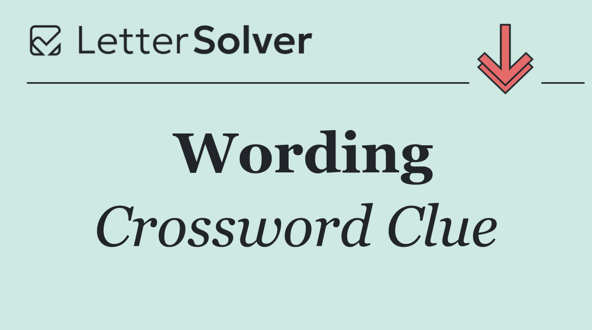Wording