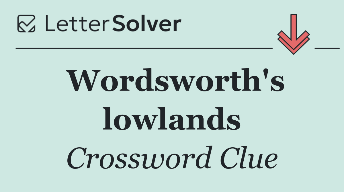 Wordsworth's lowlands