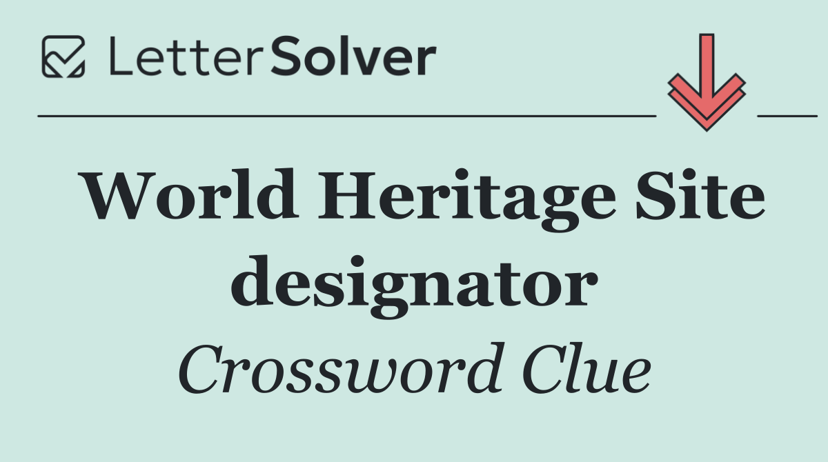 World Heritage Site designator