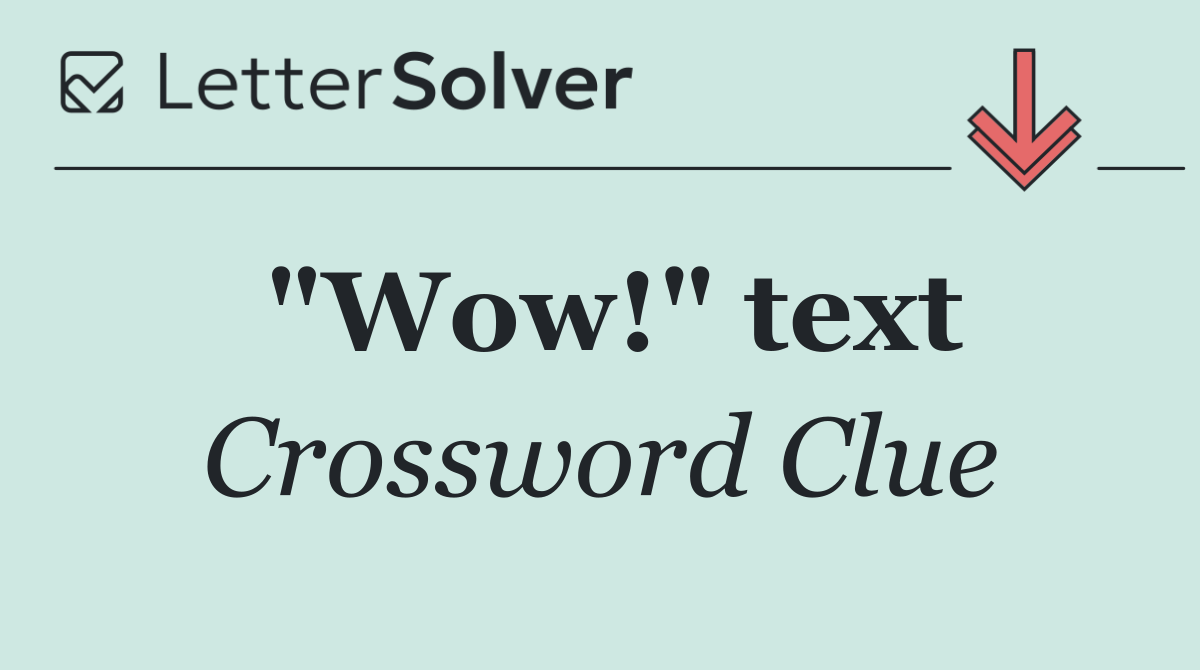 "Wow!" text