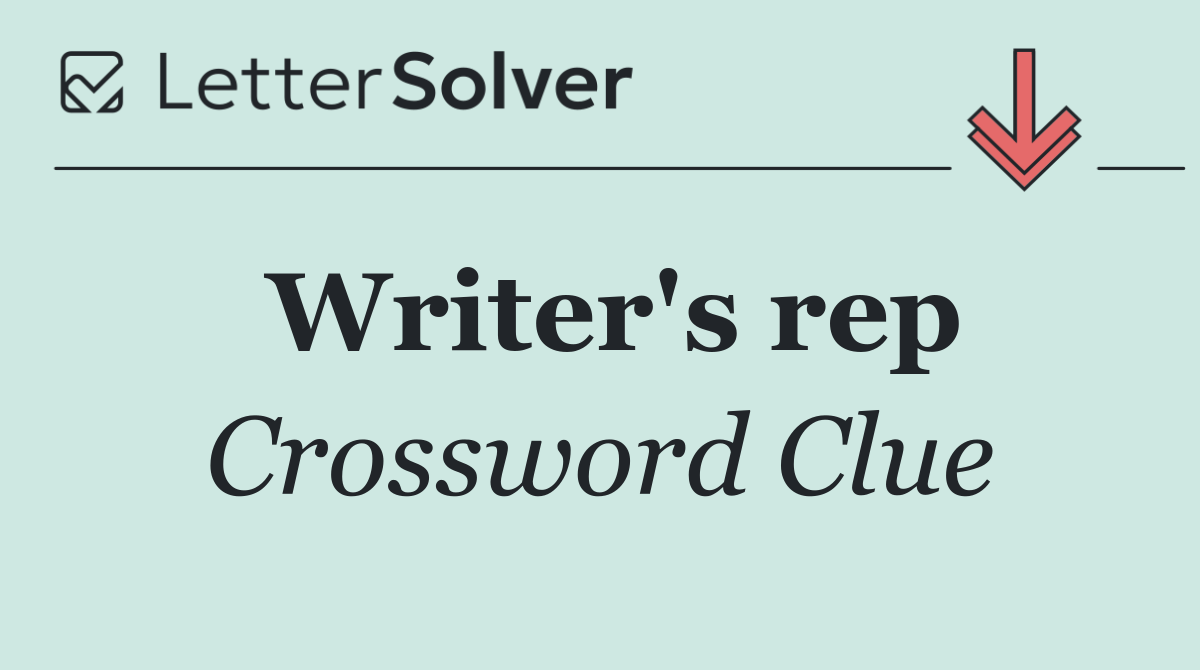 Writer's rep