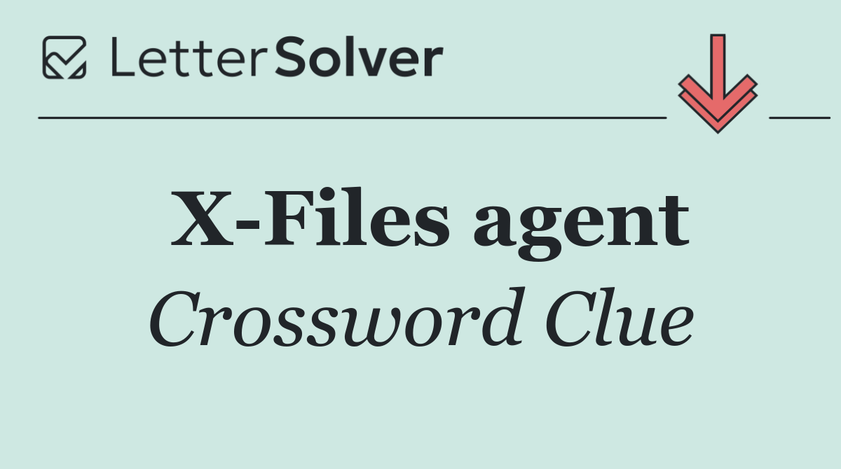 X Files agent