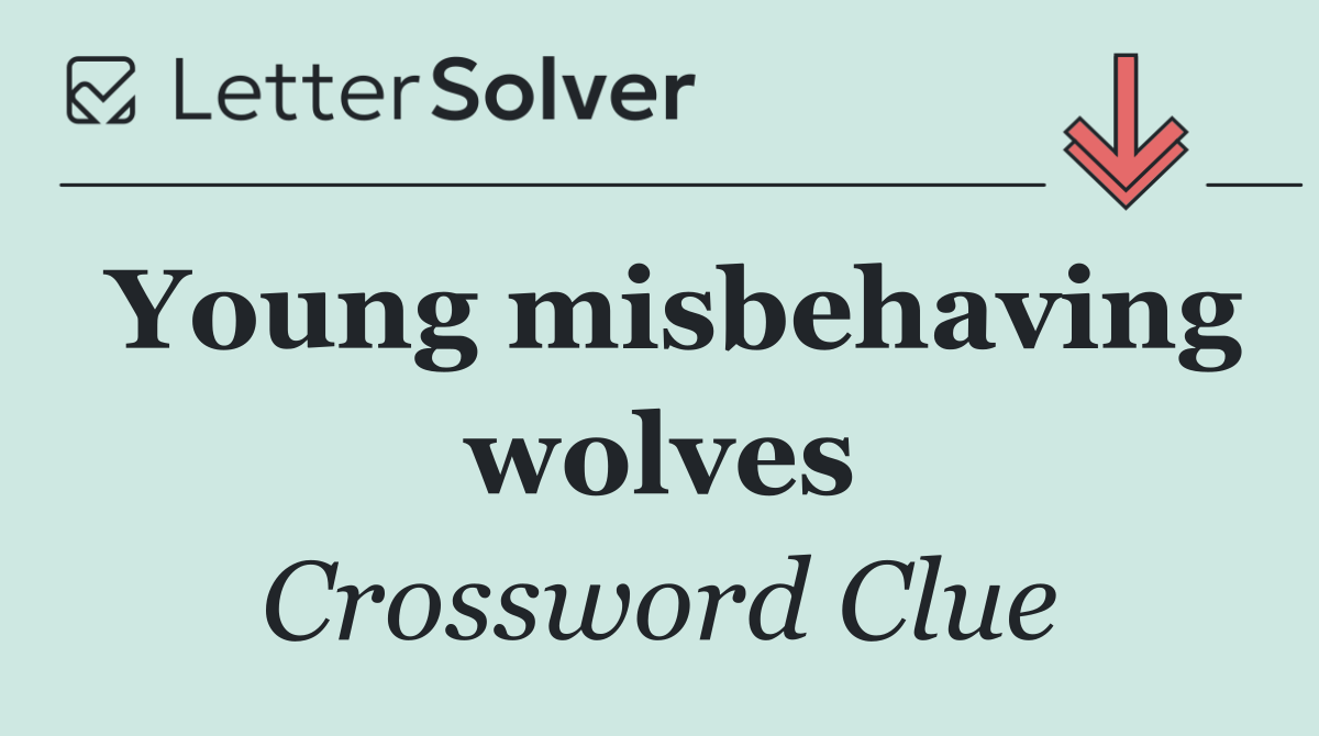 Young misbehaving wolves
