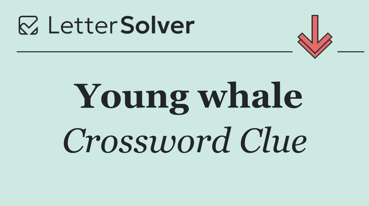 Young whale