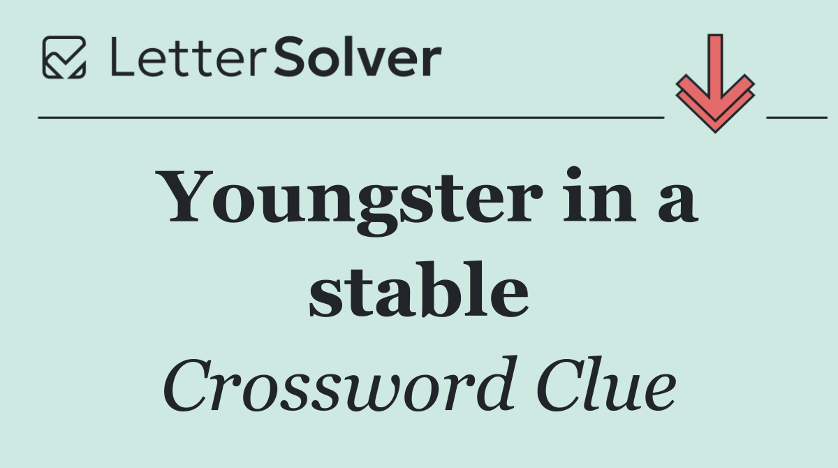 Youngster in a stable
