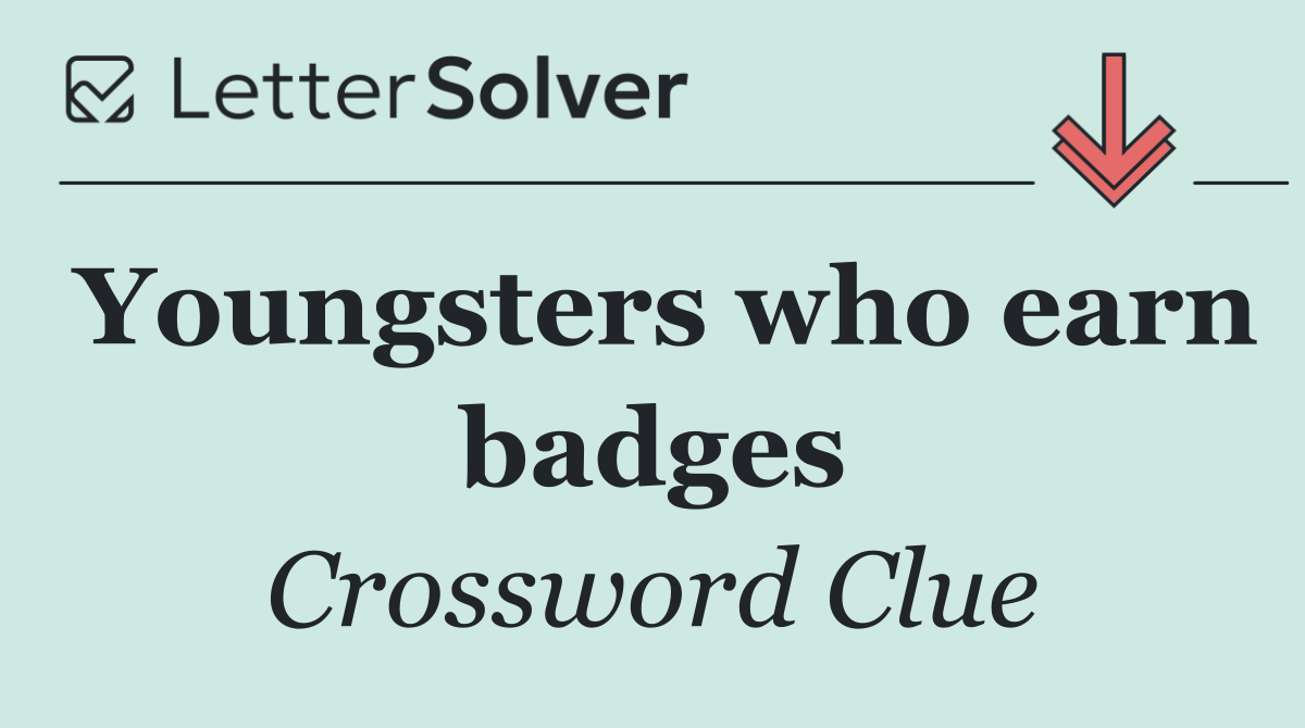 Youngsters who earn badges