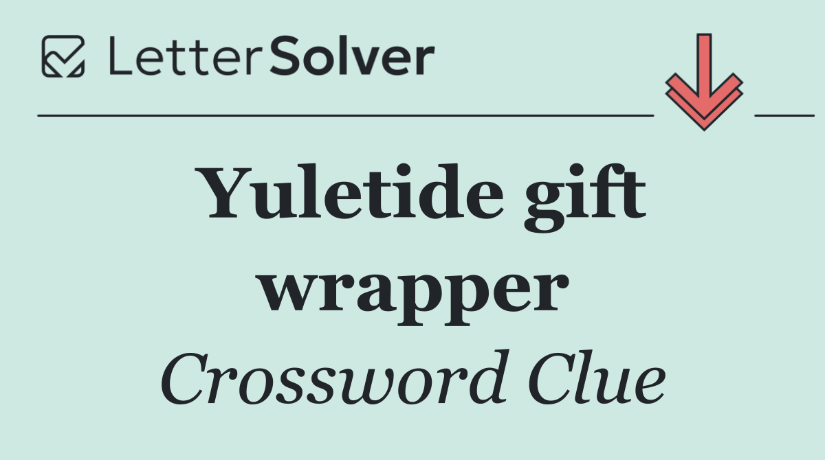 Yuletide gift wrapper