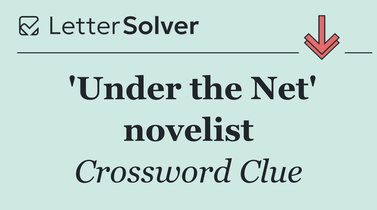'Under the Net' novelist