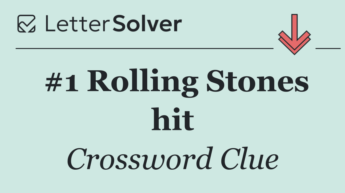 #1 Rolling Stones hit