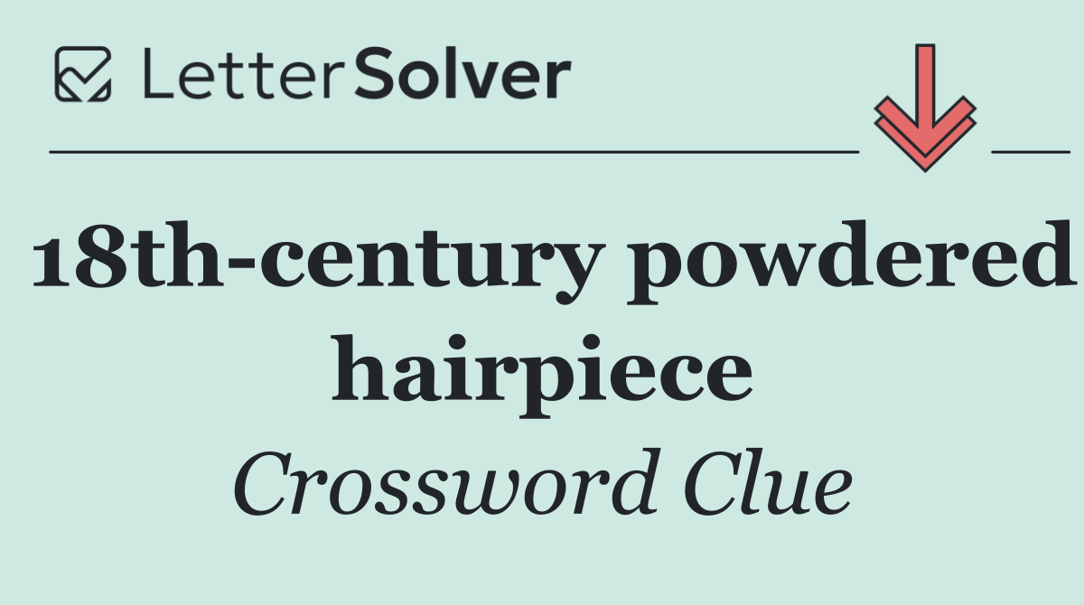 18th century powdered hairpiece