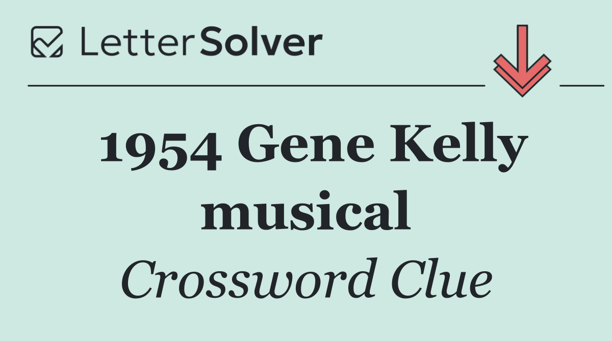 1954 Gene Kelly musical