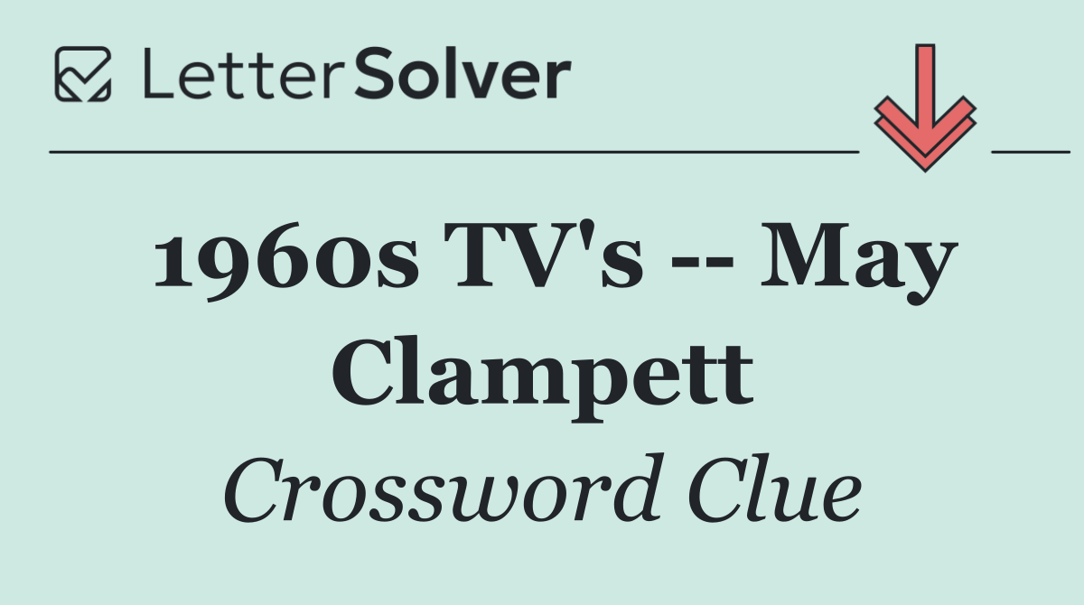 1960s TV's    May Clampett