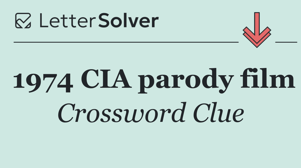 1974 CIA parody film