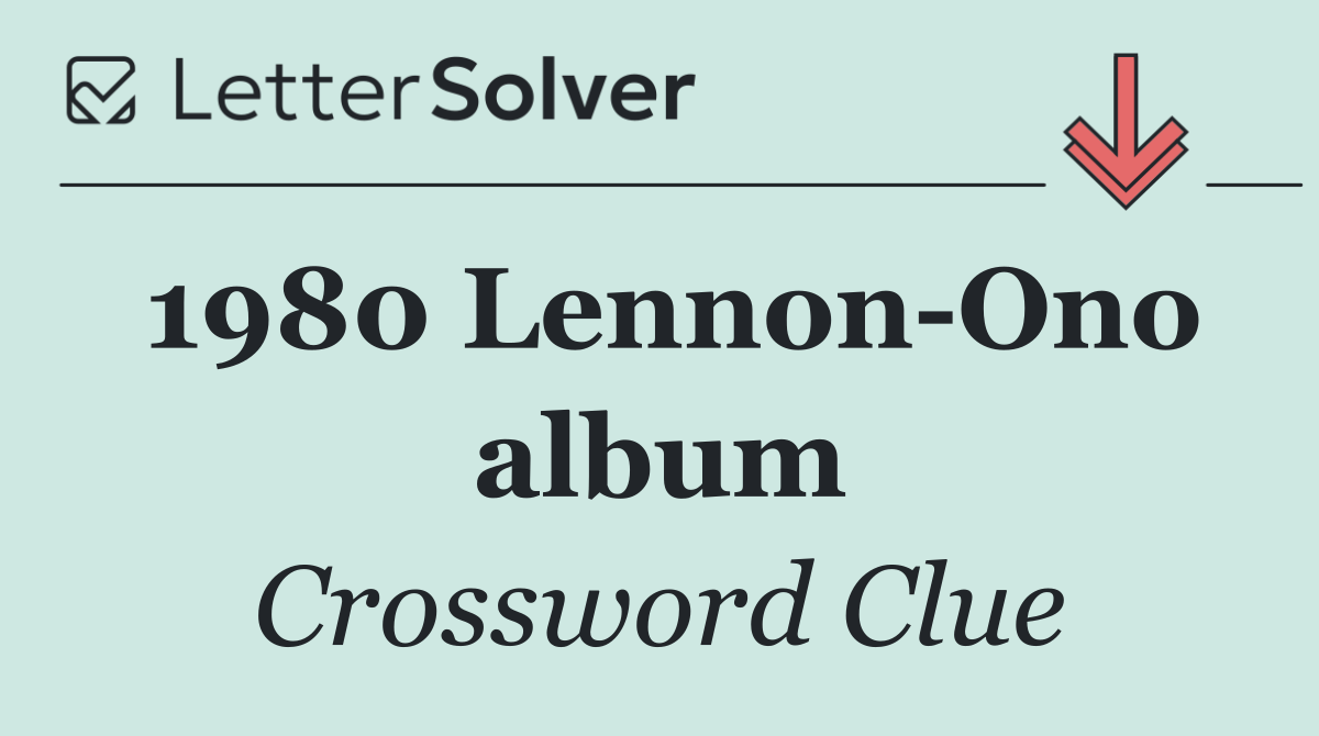1980 Lennon Ono album