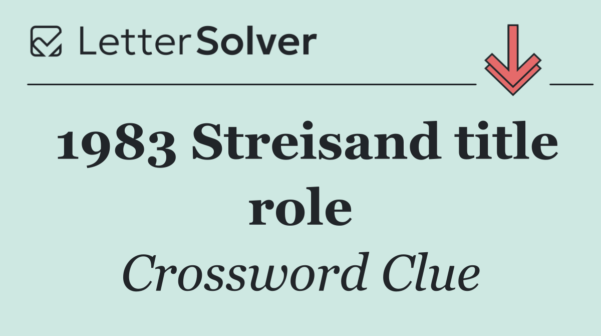 1983 Streisand title role