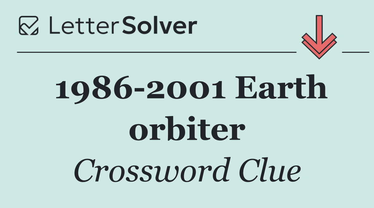 1986 2001 Earth orbiter