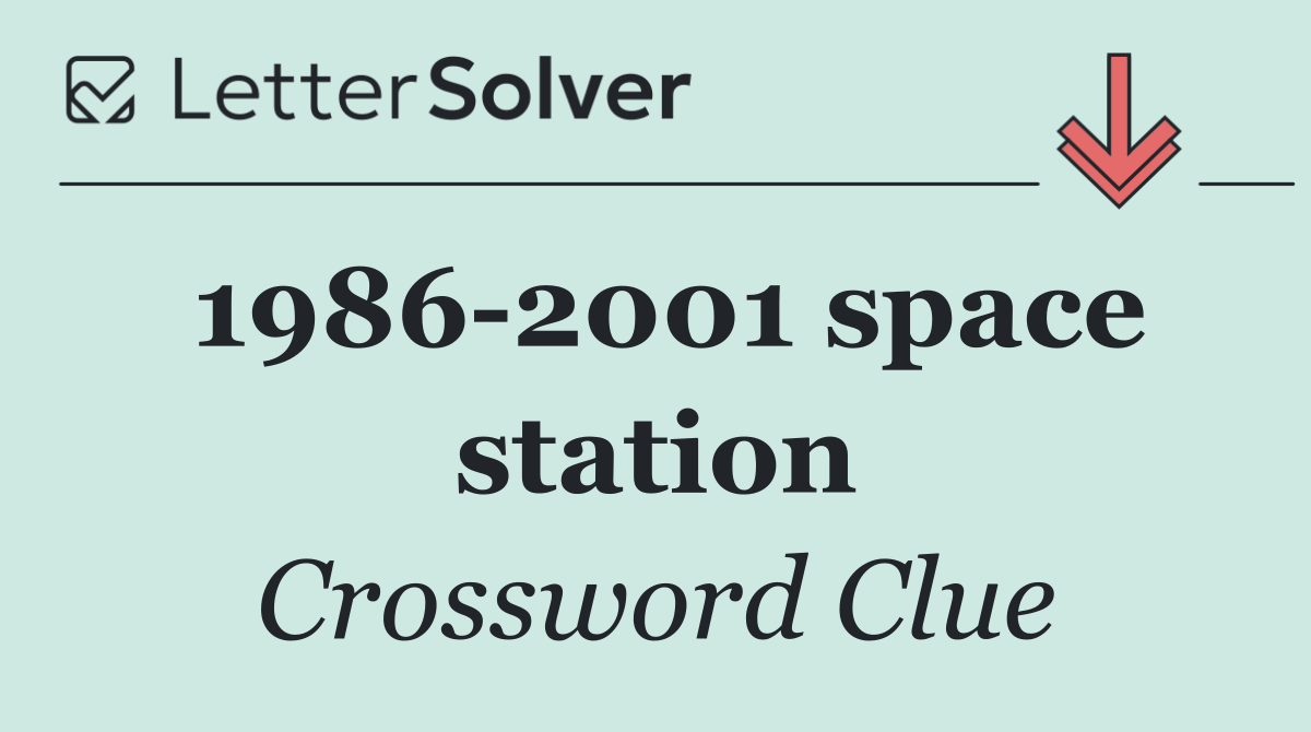 1986 2001 space station