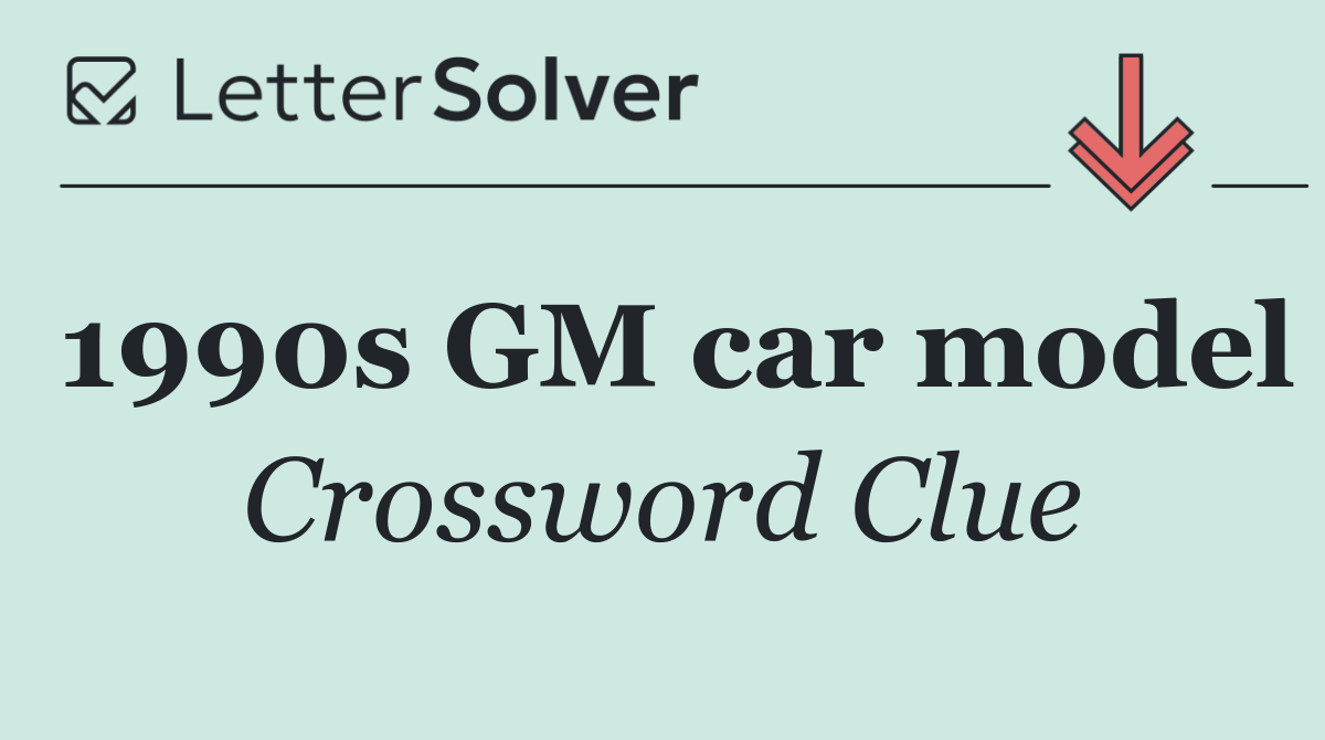 1990s GM car model