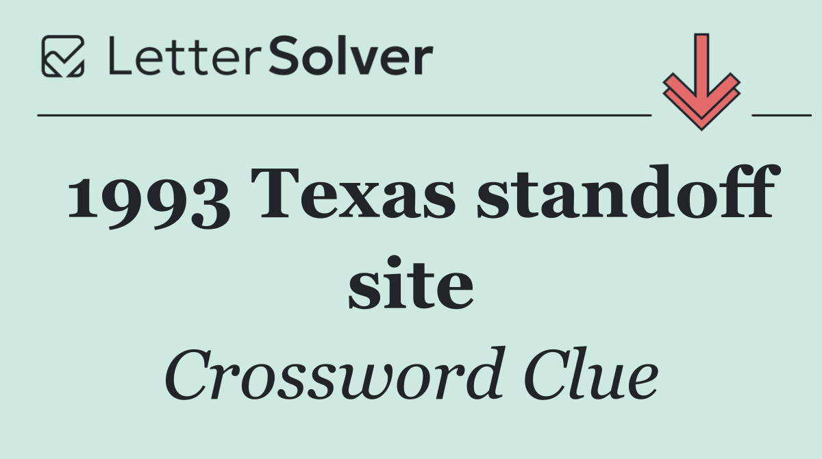 1993 Texas standoff site