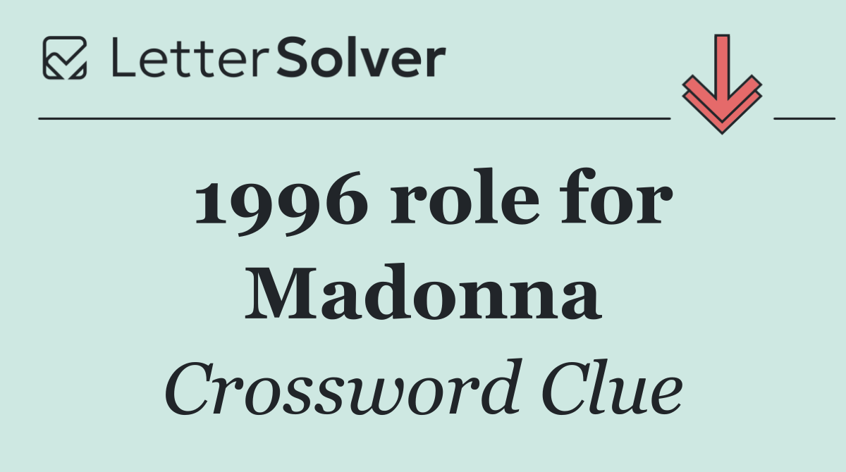 1996 role for Madonna