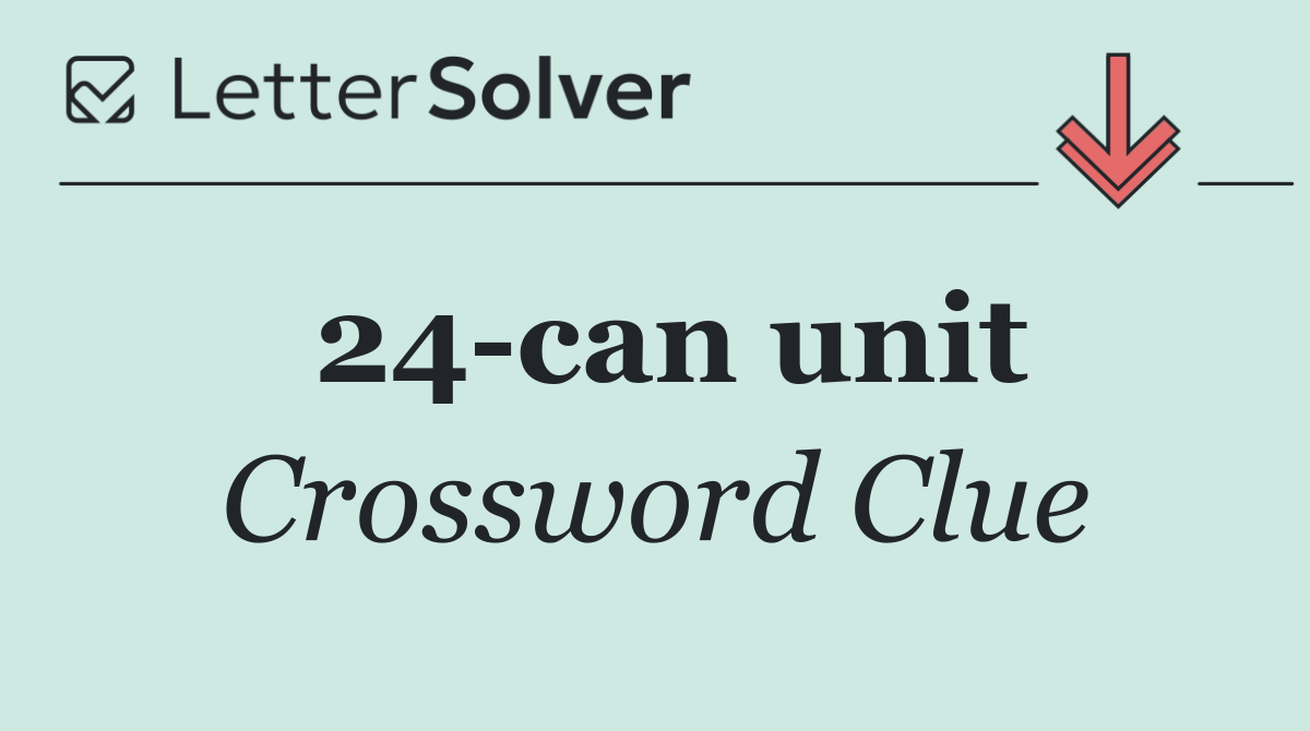 24 can unit
