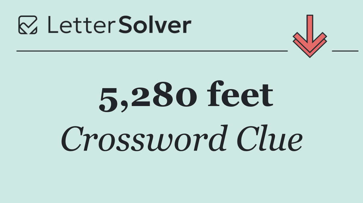 5,280 feet