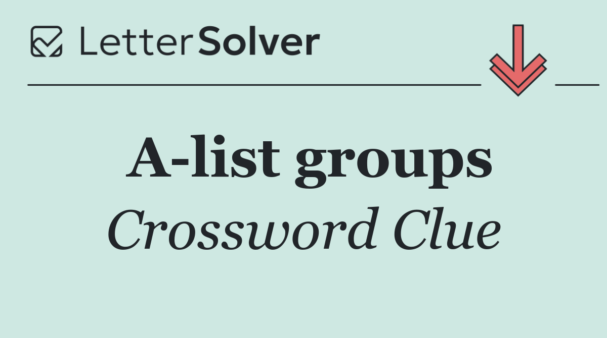 A list groups