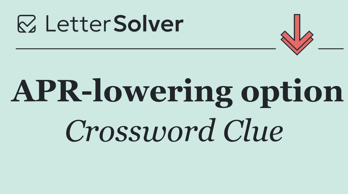 APR lowering option