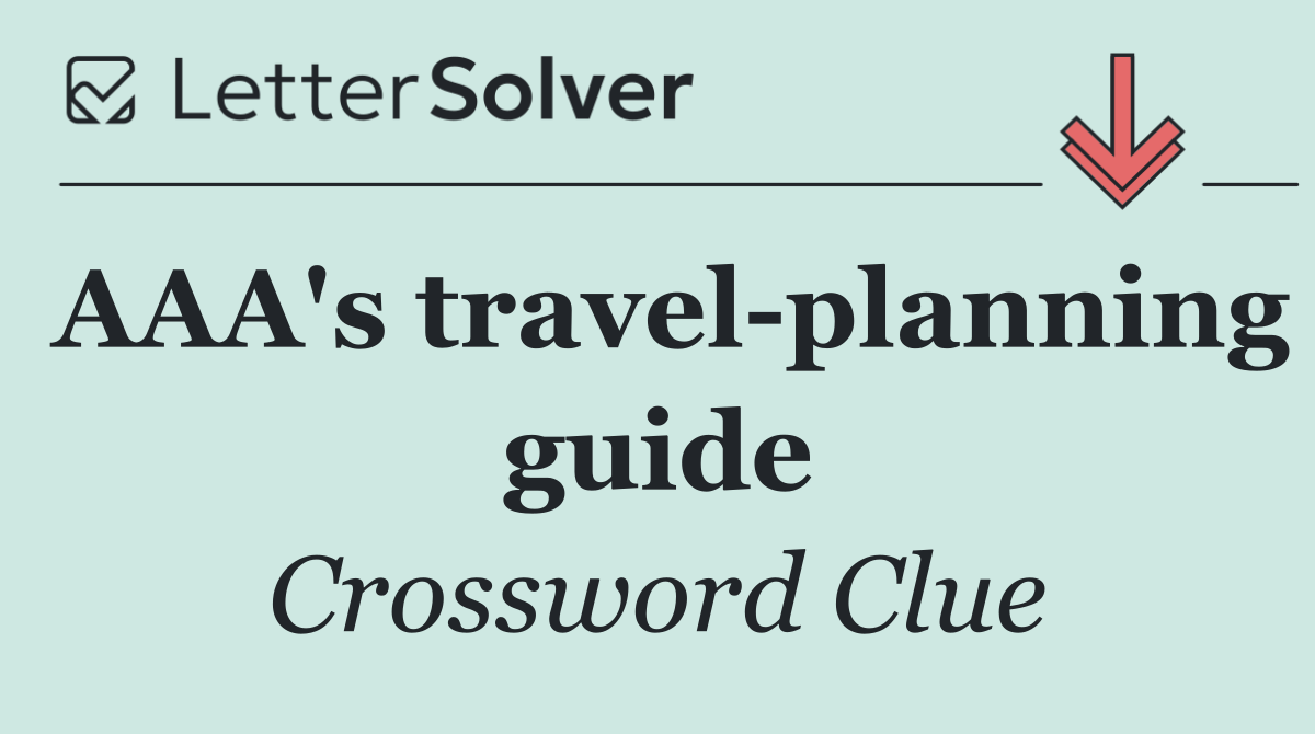 AAA's travel planning guide