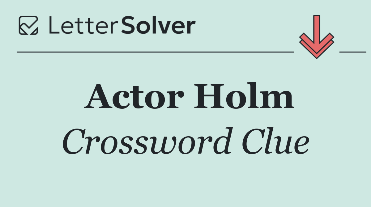 Actor Holm