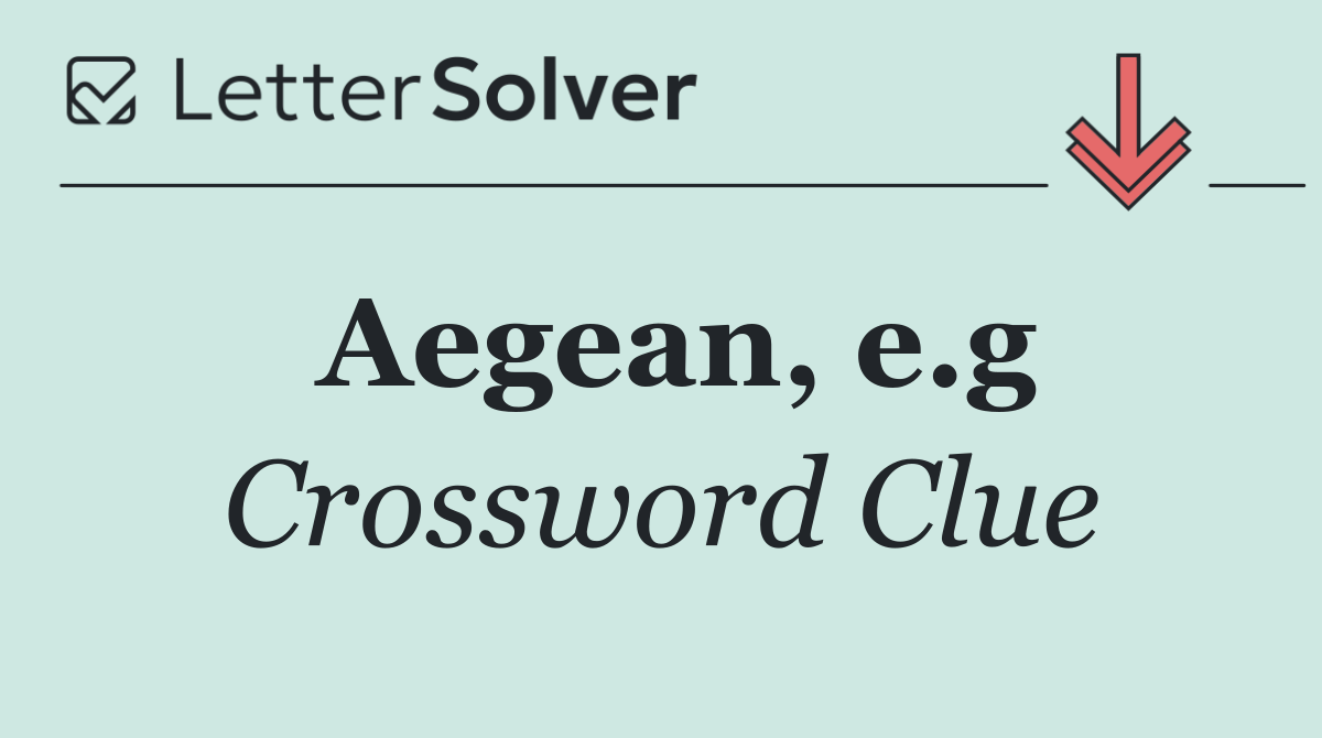 Aegean, e.g