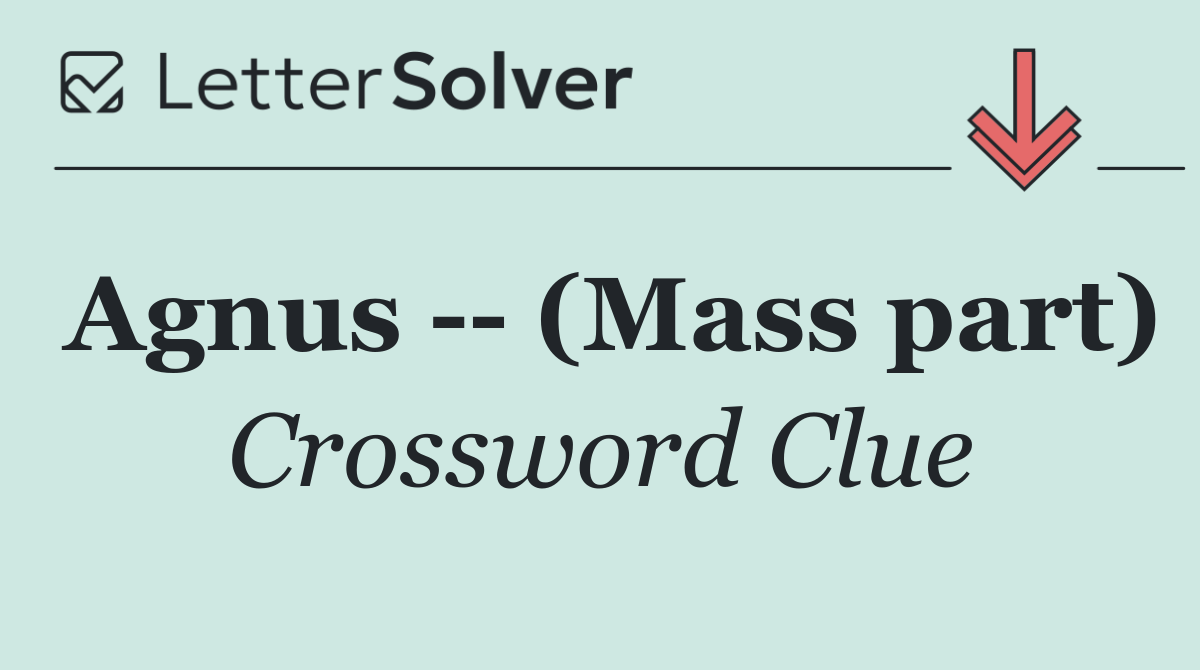 Agnus    (Mass part)