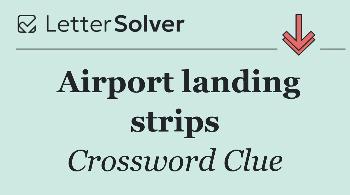Airport landing strips