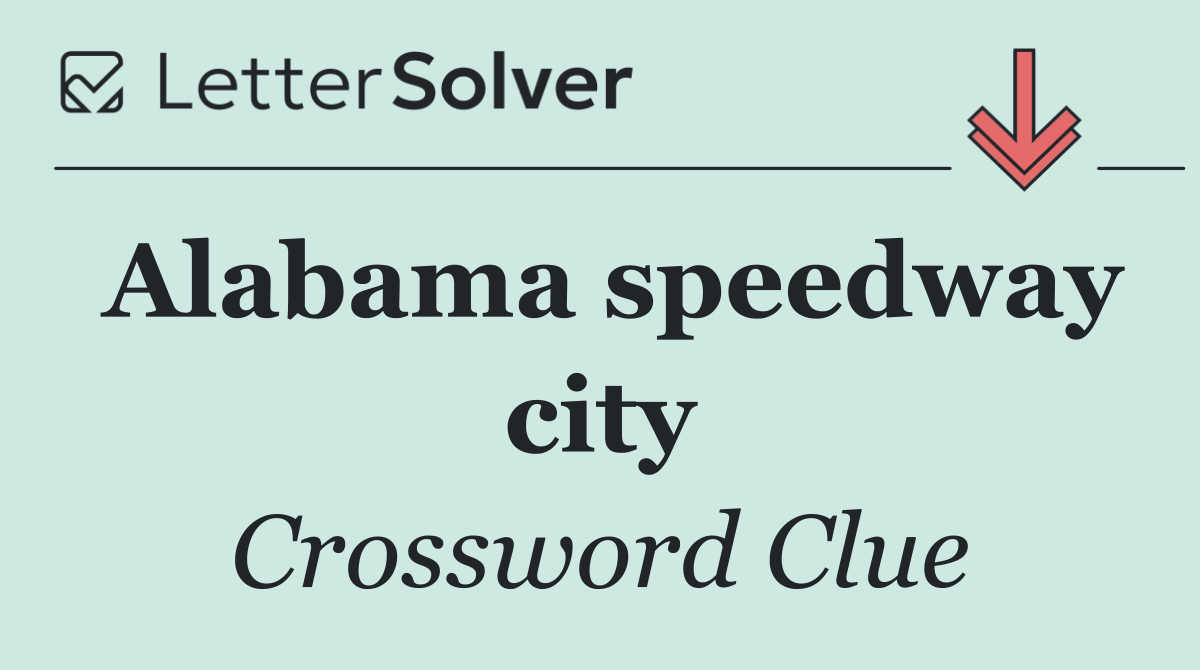Alabama speedway city