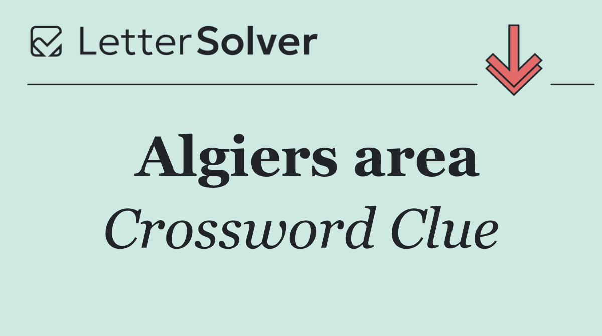 Algiers area