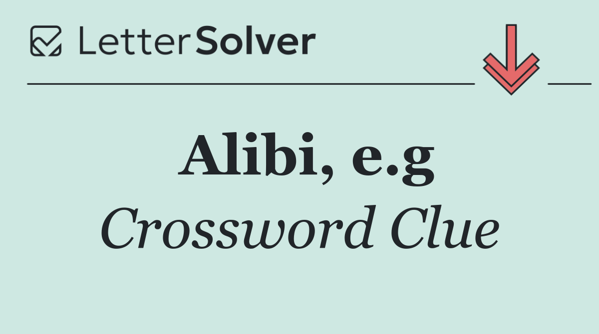 Alibi, e.g