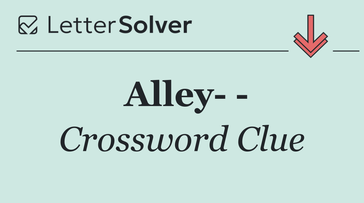 Alley   