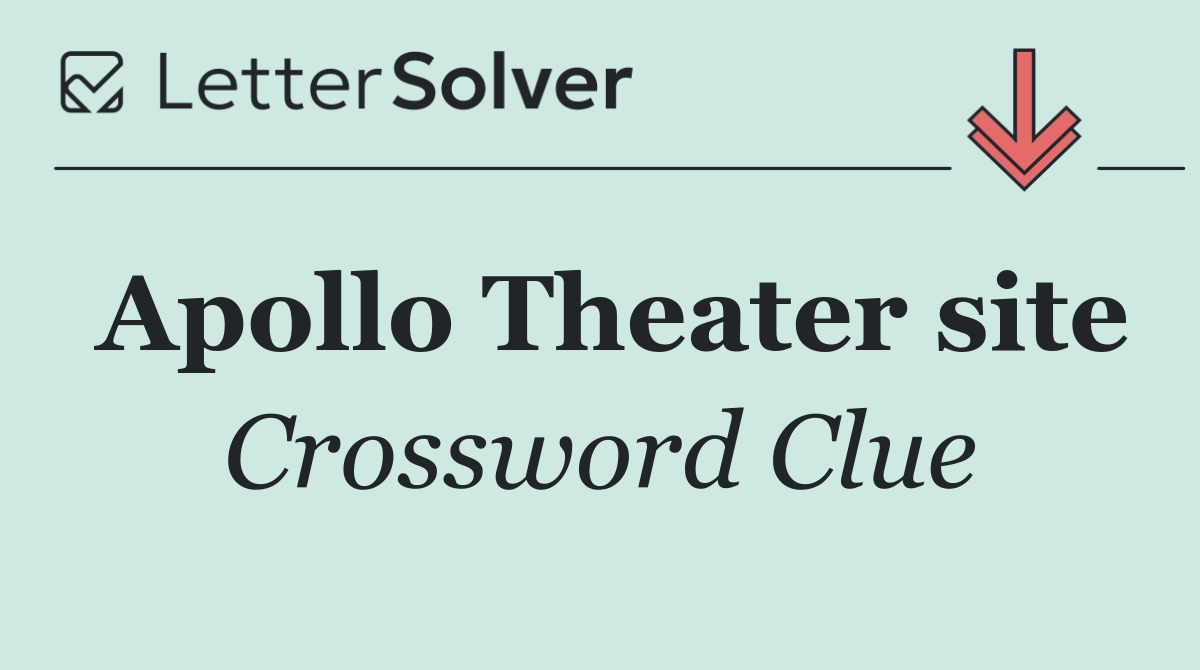 Apollo Theater site
