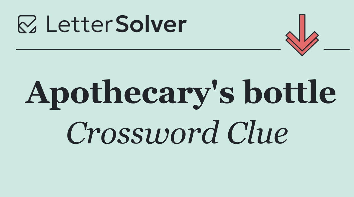 Apothecary's bottle