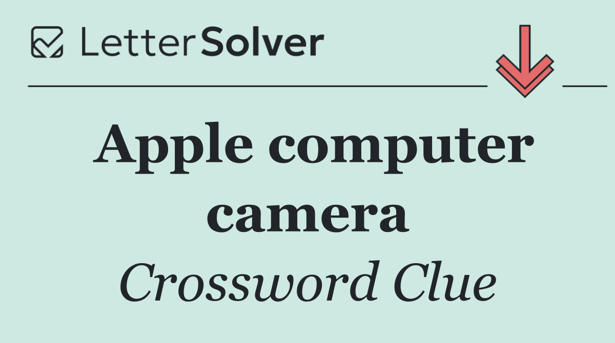 Apple computer camera