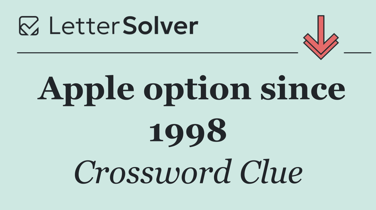 Apple option since 1998