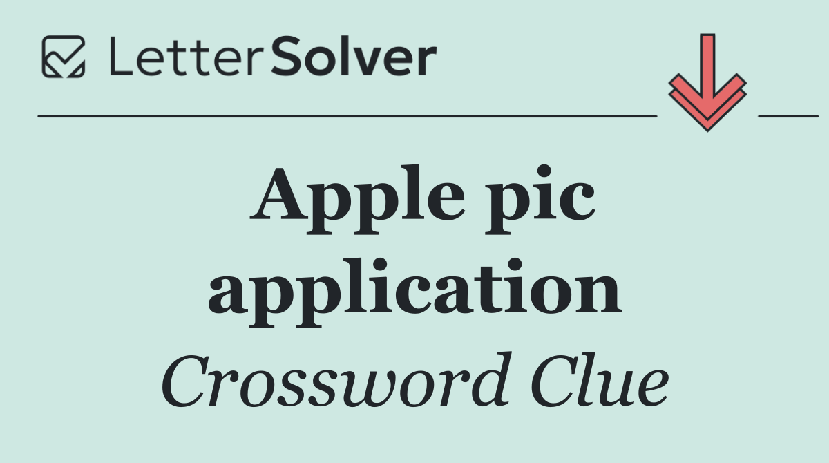 Apple pic application